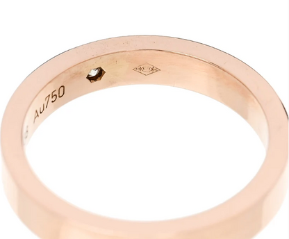 Cartier 18K Pink Gold Diamond 3mm C De Cartier Wedding Band Ring 46 3.75 | Loved Again