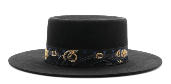 Hermes Rabbit Felt Dakota Love Hat 59 Black
