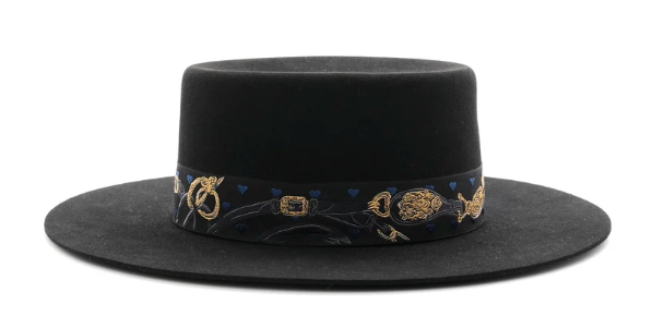Hermes Rabbit Felt Dakota Love Hat 59 Black
