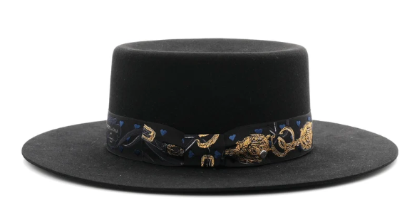 Hermes Rabbit Felt Dakota Love Hat 59 Black