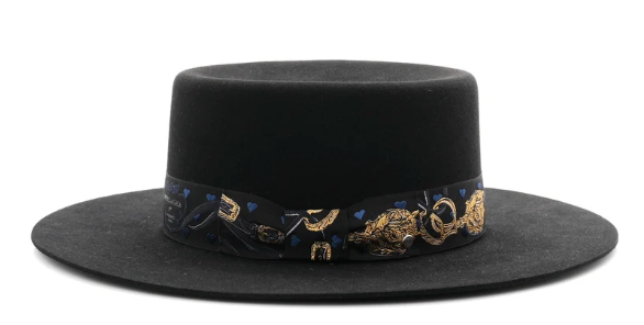 Hermes Rabbit Felt Dakota Love Hat 59 Black
