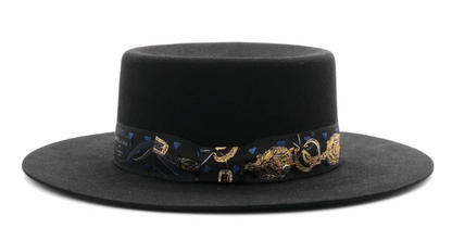 Hermes Rabbit Felt Dakota Love Hat 59 Black