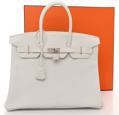 Hermes Togo Birkin 35 White | Loved Again